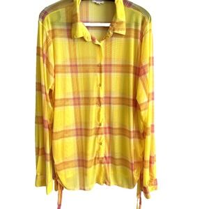 Paper & Tee Womens 2X Cover Up Stretchy Colorful Vacation Travel Beach